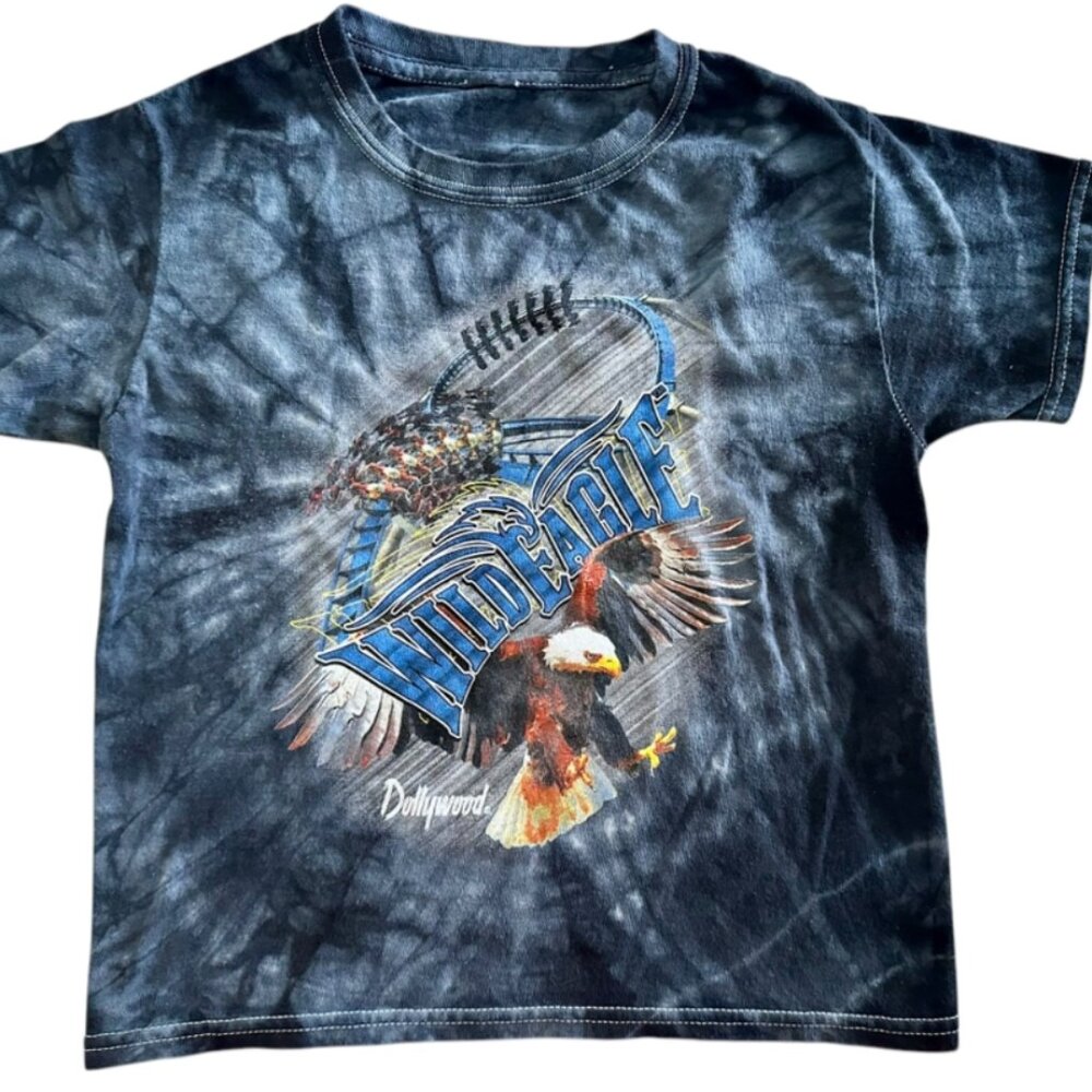 Dollywood Wild Eagle Kids Short Sleeve Tee - Black